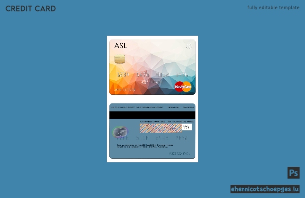 Australia Australian Settlements Limited (ASL) Mastercard-Beispielvorschau